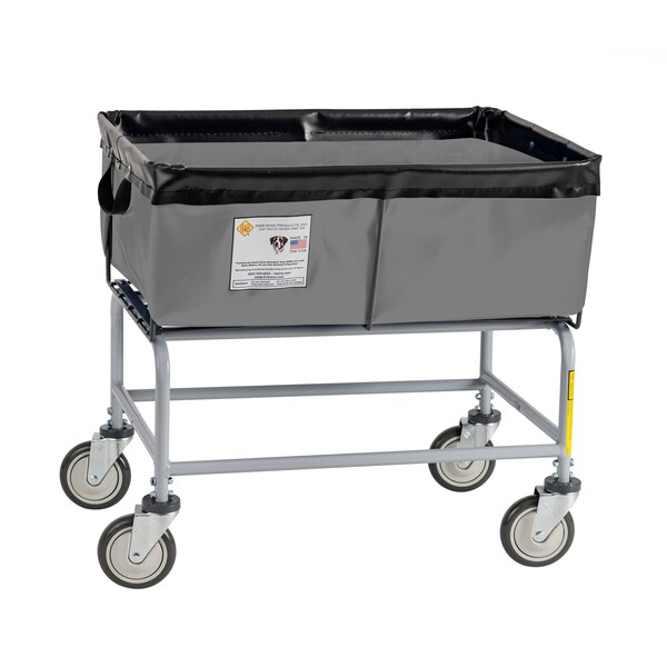 Elevated Basket Truck, Vinyl, 3 Bushel, Gray